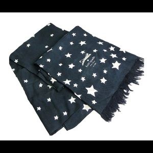 Kate Spade - Navy/White Multi Stars Scarf/Wrap 💙